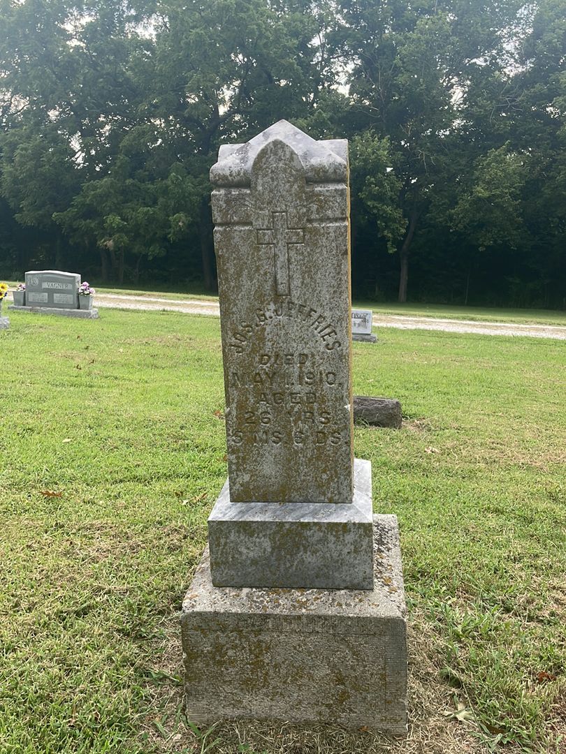 Joseph G. Jeffries's grave. Photo 1