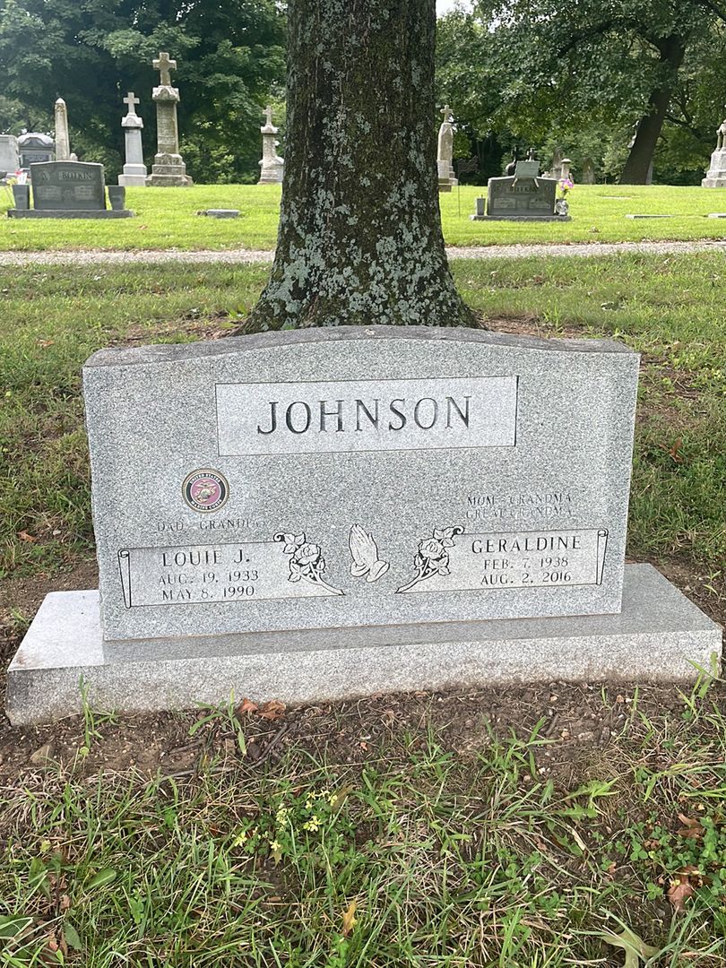 Louie J. Johnson's grave. Photo 1
