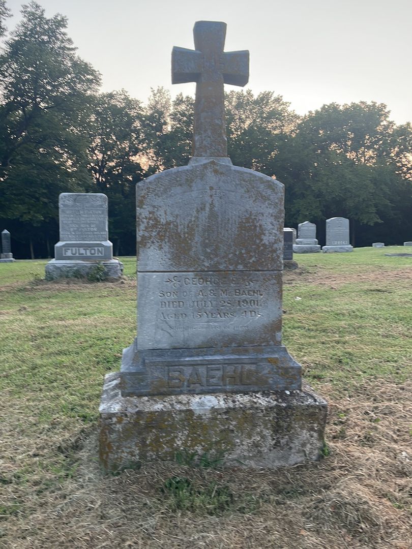George E. Baehl's grave. Photo 1