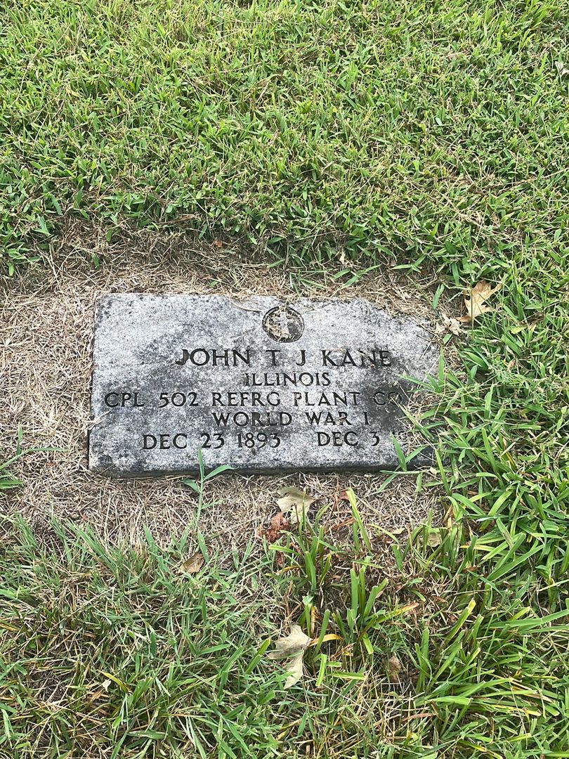 John Thomas J. Kane's grave. Photo 1
