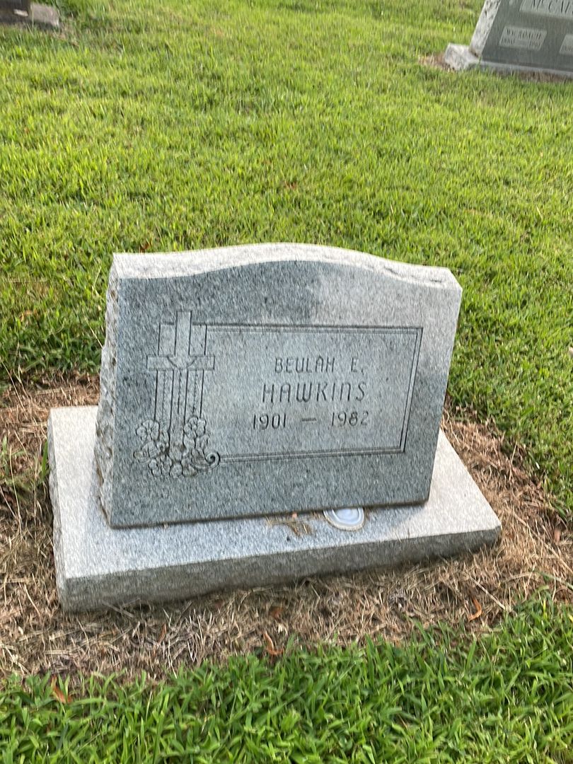 Beulah Elizabeth Hawkins's grave. Photo 1