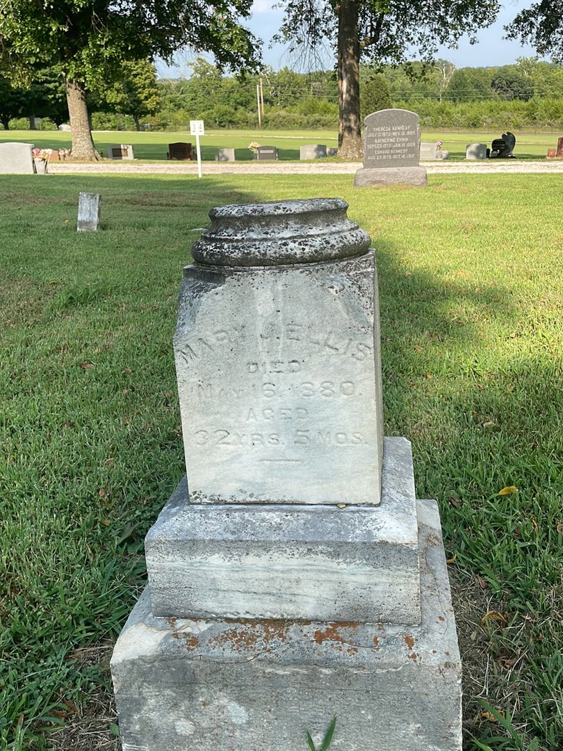 Mary J. Ellis's grave. Photo 1