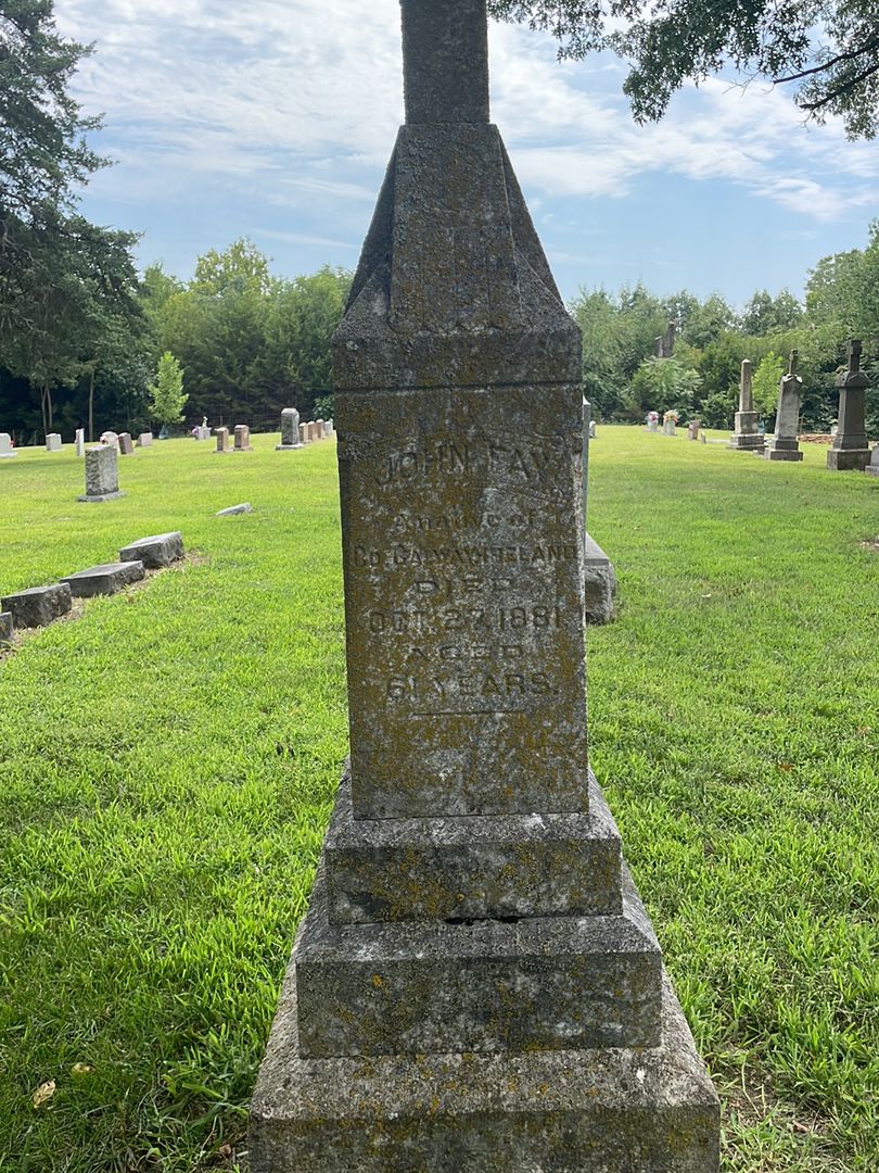 John Fay's grave. Photo 1
