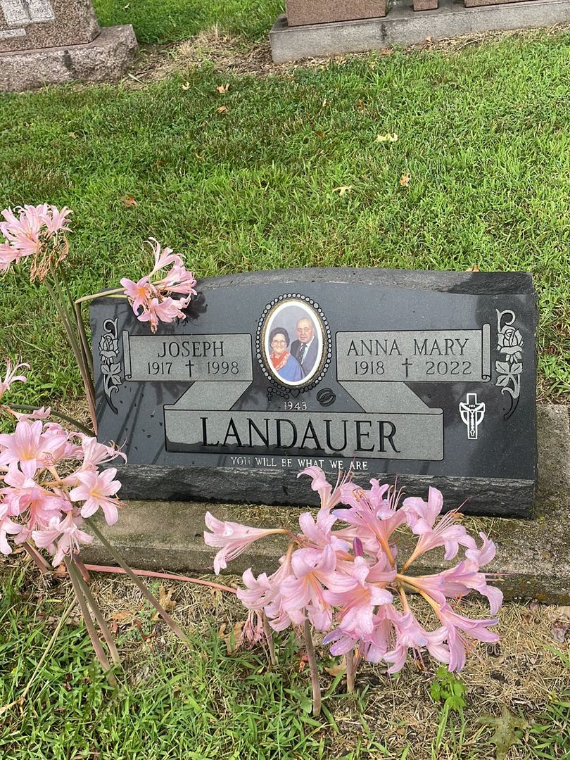 Anna Mary Landauer's grave. Photo 1