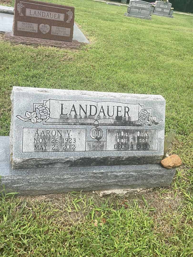Aaron Valentine Landauer's grave. Photo 1