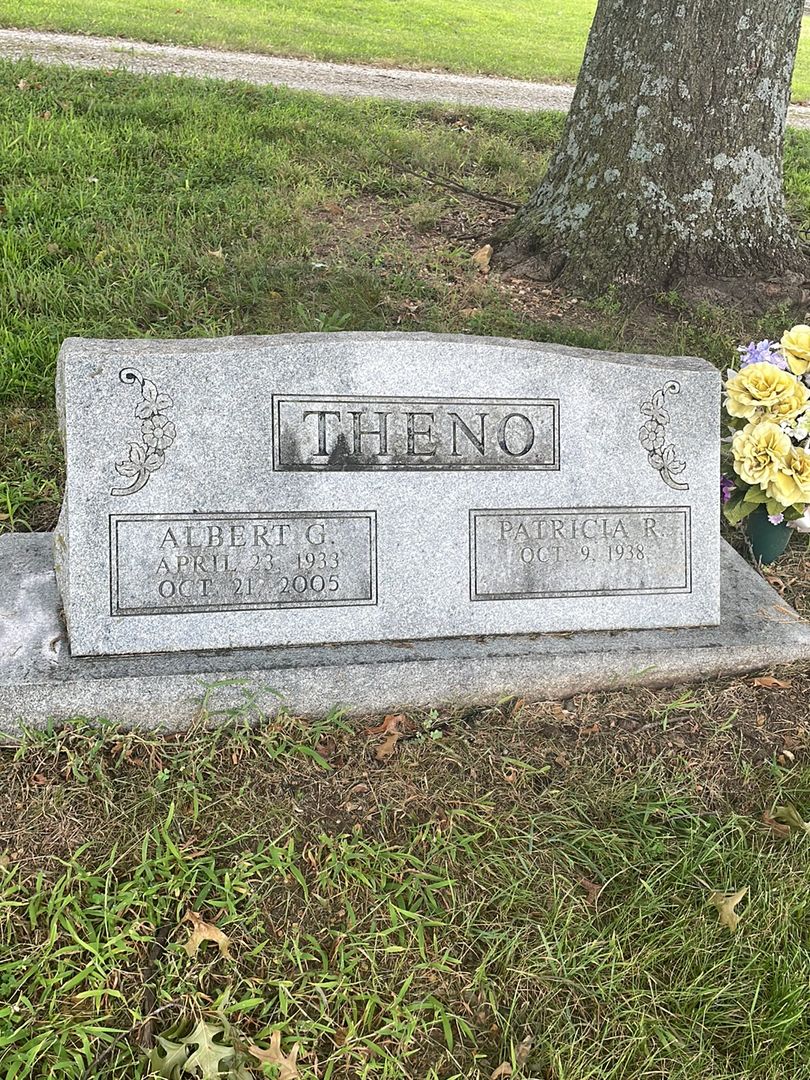 Albert G. Theno's grave. Photo 1