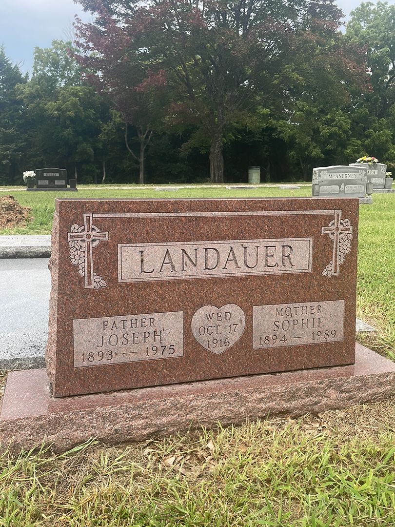 Joseph Landauer Senior's grave. Photo 1
