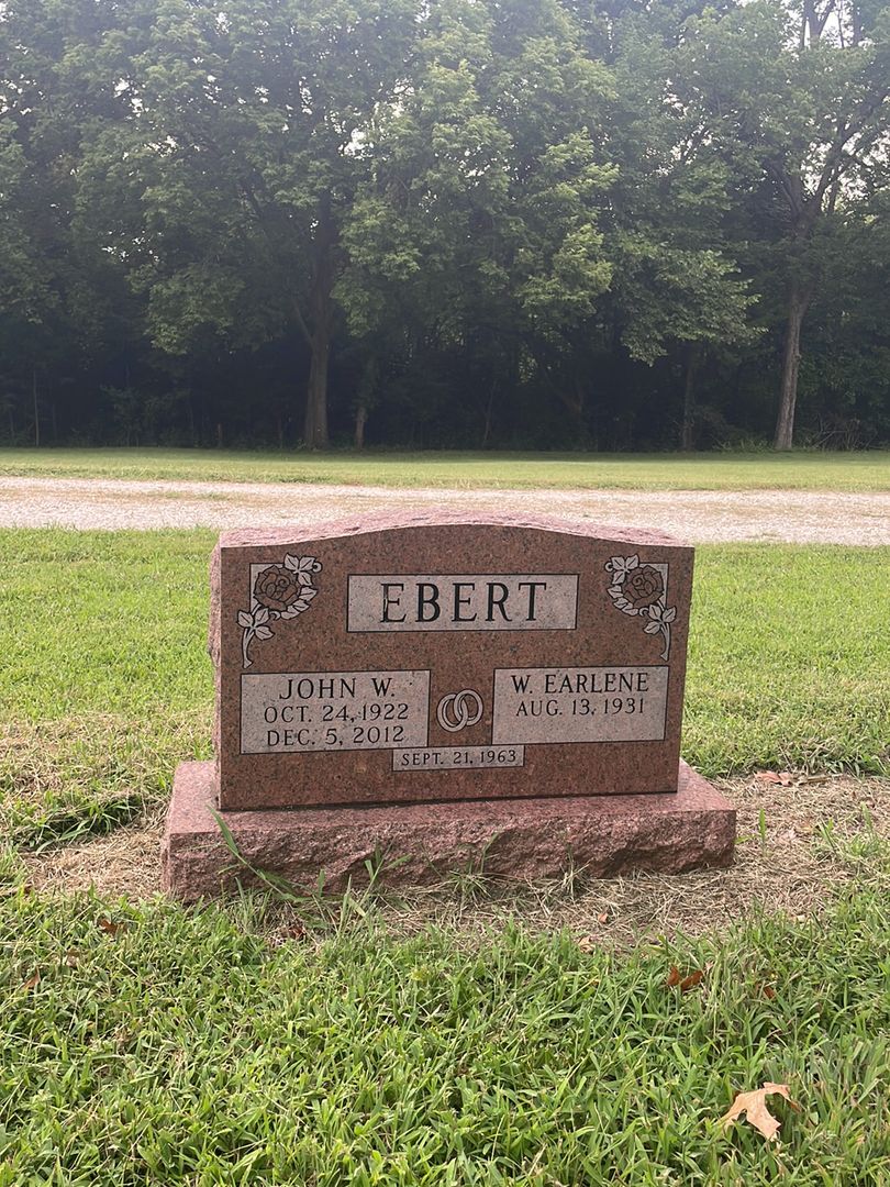 John William Ebert's grave. Photo 1