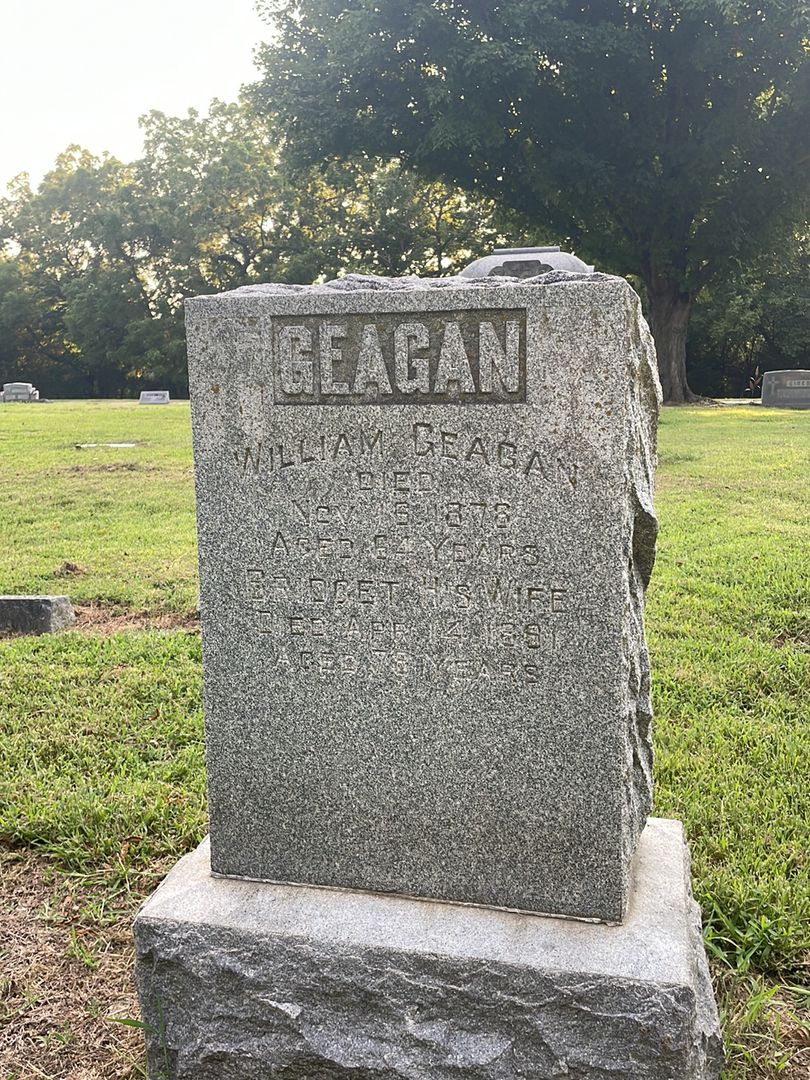 Bridget Geagan's grave. Photo 1