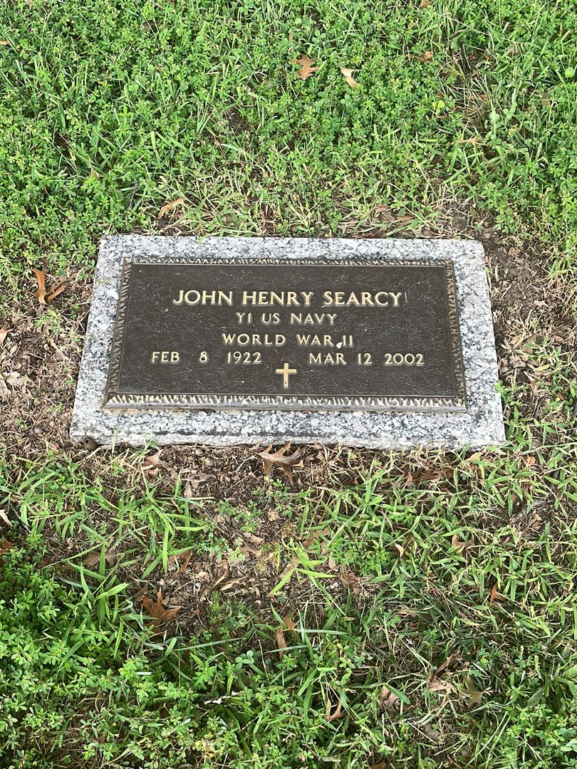 John Henry Searcy Junior's grave. Photo 1
