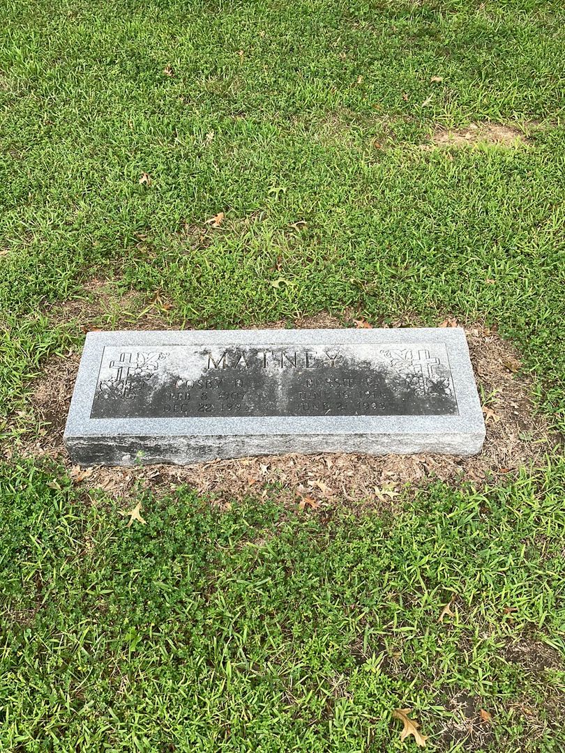 Cosby D. Matney's grave. Photo 1